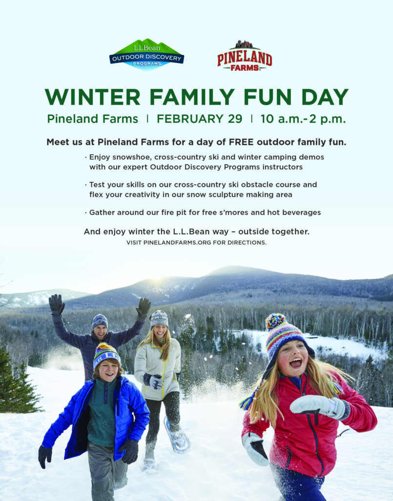 Winter Family Fun Day With L L Bean Pineland Farms Inc