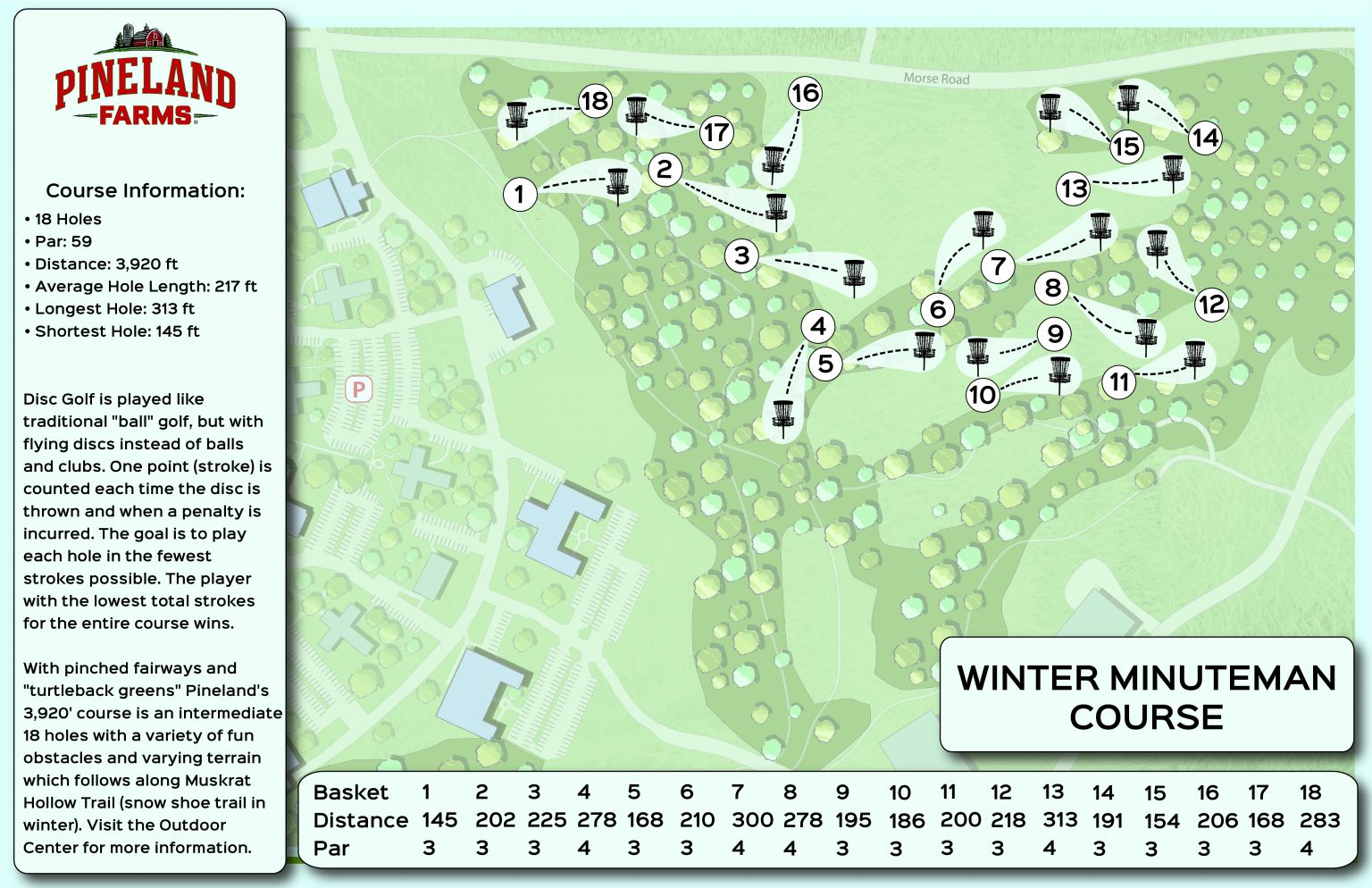 Disc Golf Pineland Farms, Inc. Patriot and Minuteman Disc Golf Courses