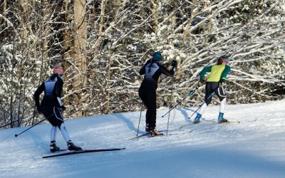 Skiing at Pineland Farms