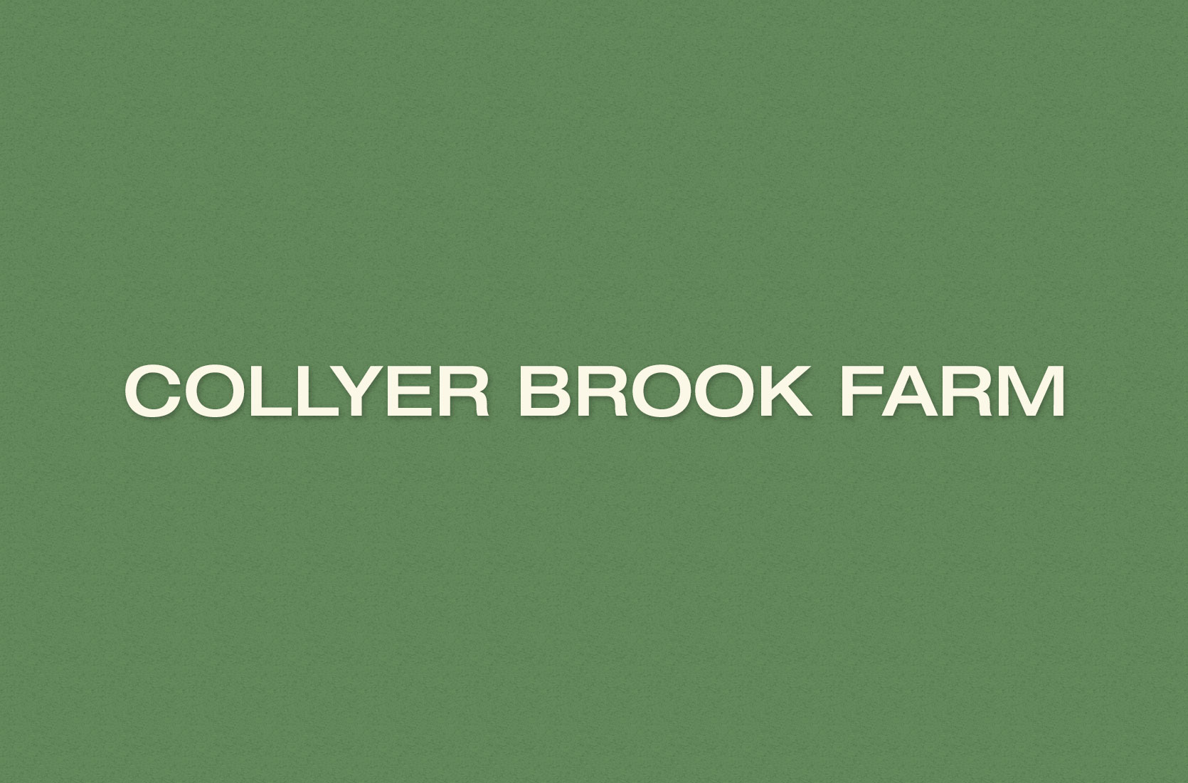Collyer Brook place card