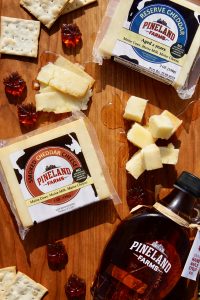 Pineland Farms cheeses and maple syrup