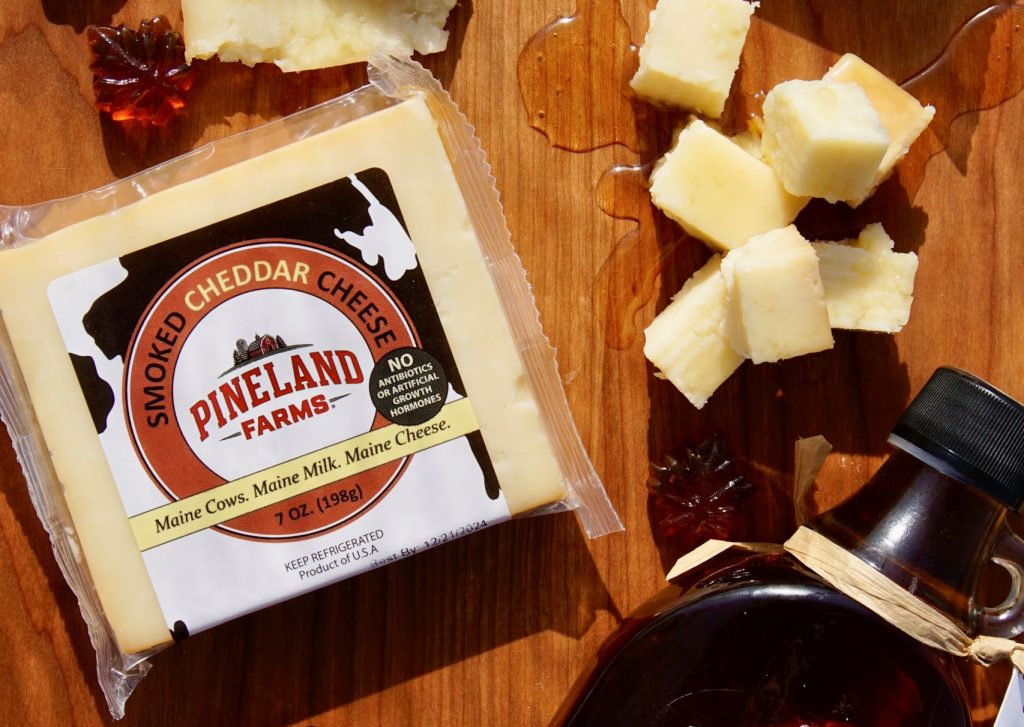 Pineland Farms cheeses and maple syrup