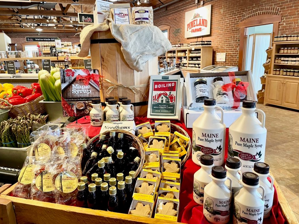 maple products at the pineland farms market