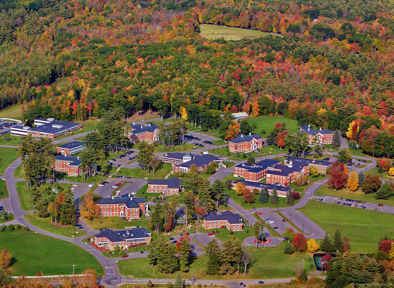 Business campus aerial