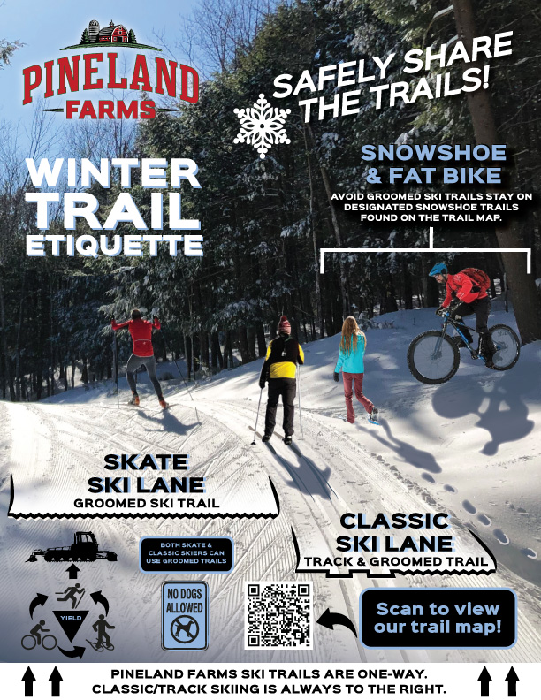 Winter Trail Etiquette u0026 Safety - Pineland Farms